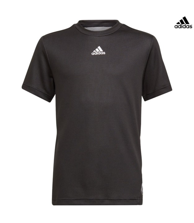 adidas Aeroready Boys T-Shirt, Black/White