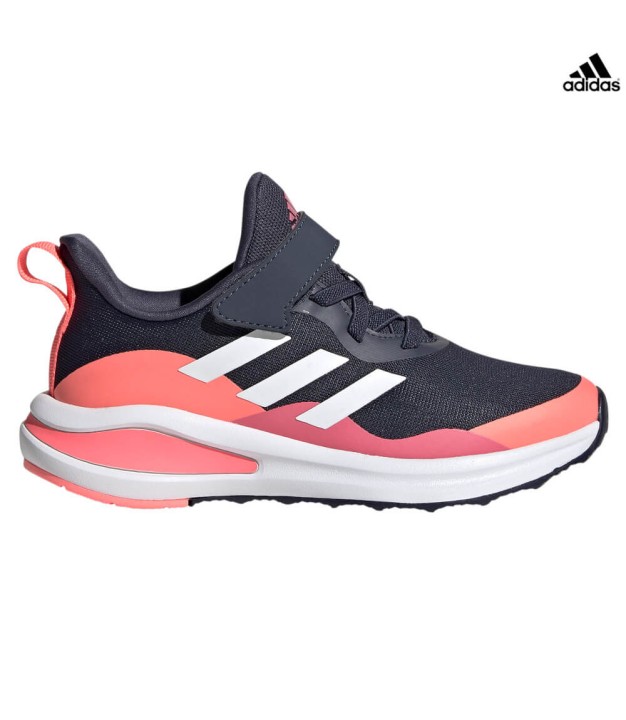 adidas FortaRun EL K Running Kids Shoes, Navy/Cloud/Acid Red