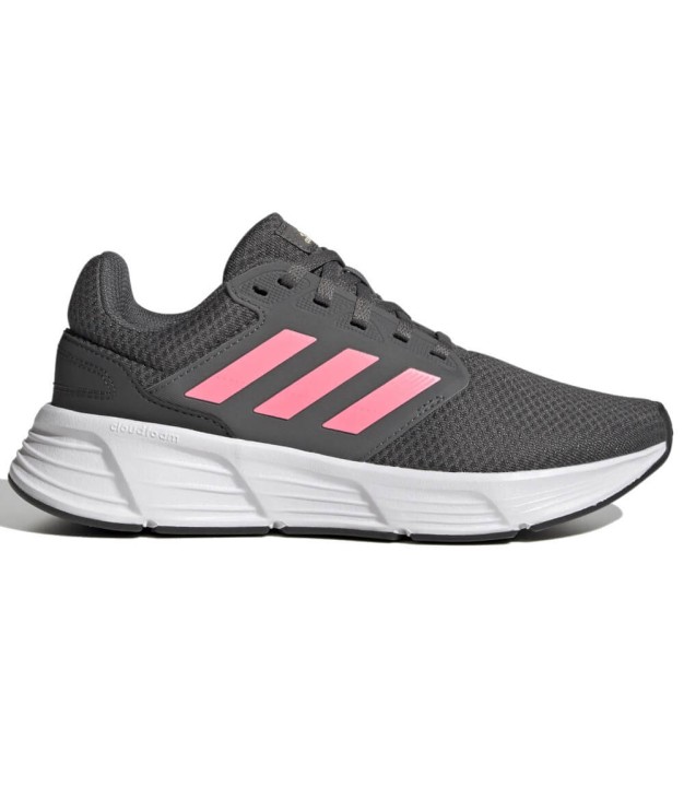 adidas Galaxy 6 Women's Shoes, Grey Five / Beam Pink GW4135