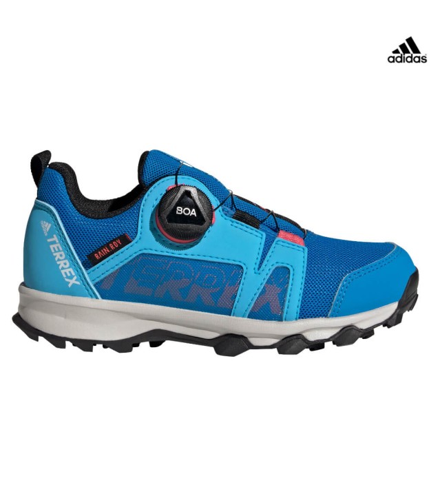 adidas Terrex Agravic Boa RAIN.RDY Kids Hiking Shoes, Sky Blue