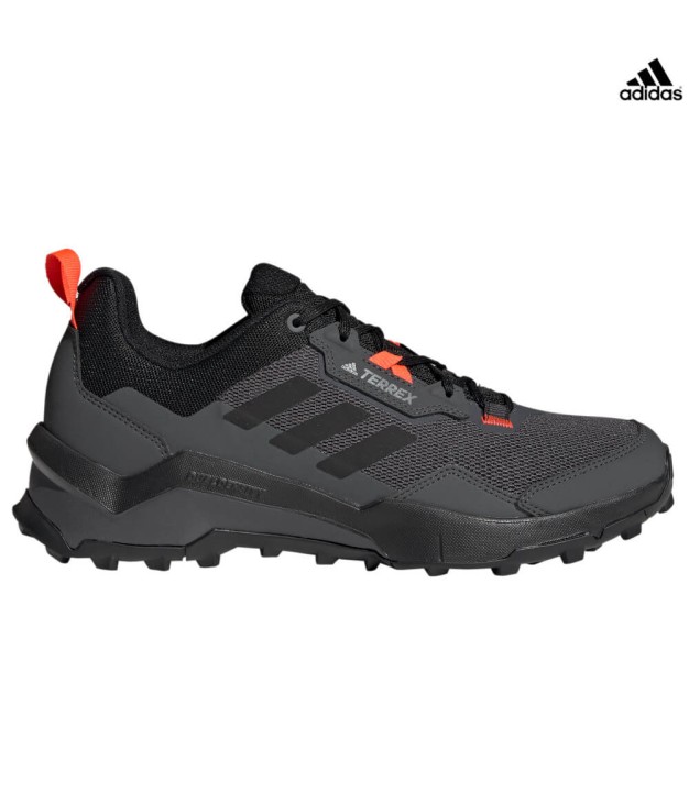 adidas Terrex Ax4 Primegreen Men's Hiking Shoes, Grey Six/Solar Red/Carbon