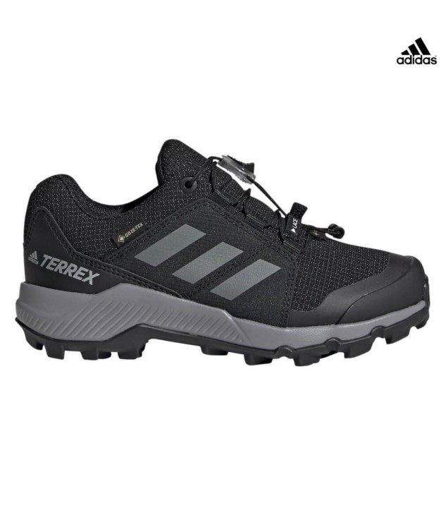 adidas Terrex Gore-Tex Kids Hiking Shoes, Black/Grey