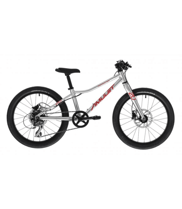 Amulet Youngster SH 20'' Bike, alu brushed transparent/red