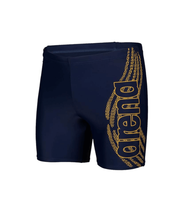 Arena Graphic Mid Men's Swim Jammer, navy/yellow