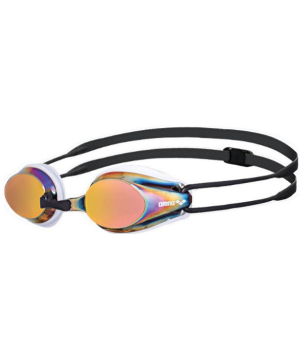 Arena Tracks Mirror Goggles, White/Red/Black