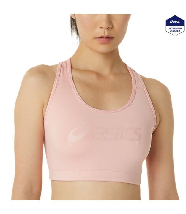 Asics Code Asics Logo Bra, Frosted Rose