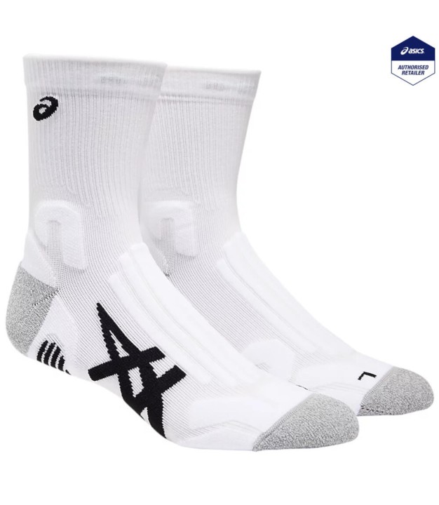 Asics Court+ Tennis Crew Socks, White