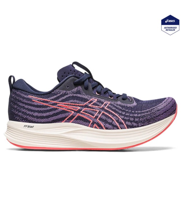 Asics Evoride Speed Women's Shoes, Midnight/Papaya