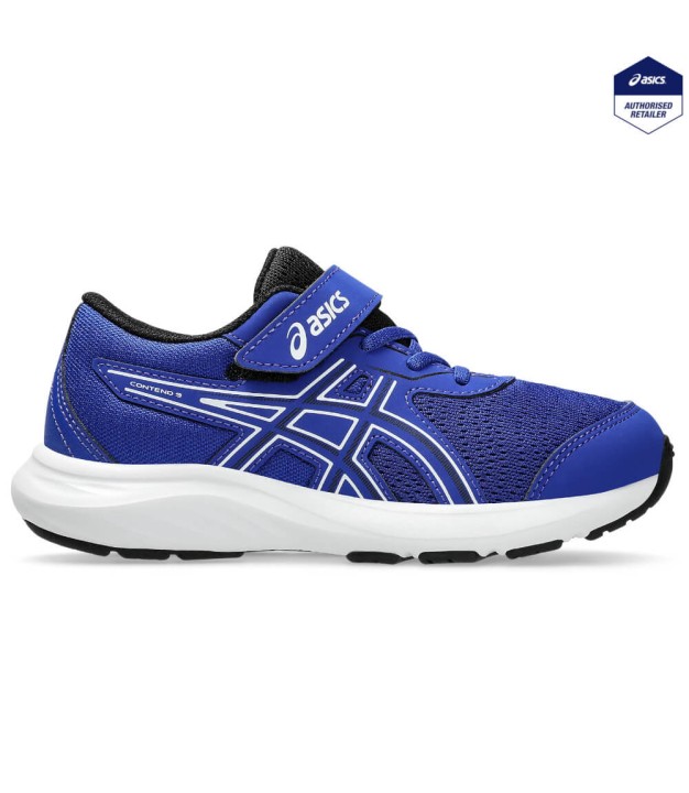 Asics Gel-Contend 9 PS Kid's Shoes, True Blue/White