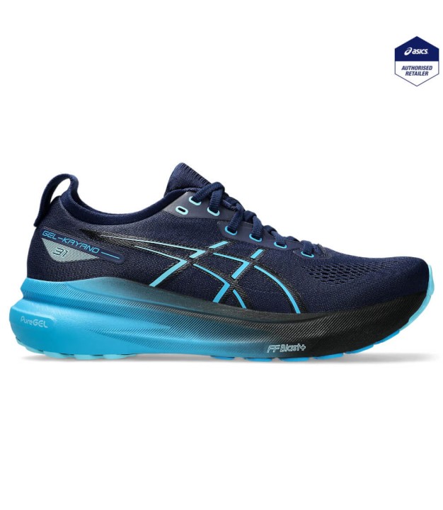 Asics Gel-Kayano 31 Men's Running Shoes, Blue Expanse/Digital Aqua