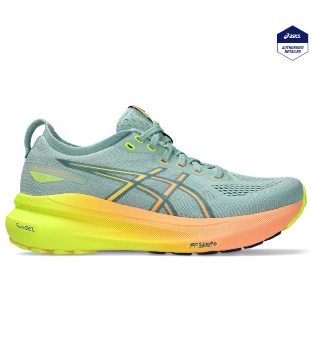 Asics Gel-Kayano 31 Paris Women's, Light Celadon/Safety Yellow