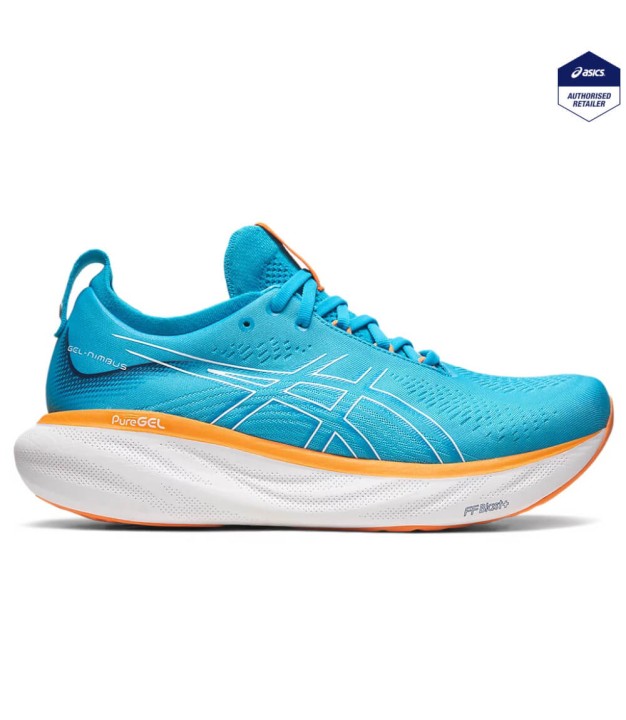 Asics Gel-Nimbus 25 Men's, Island Blue/Sun Peach