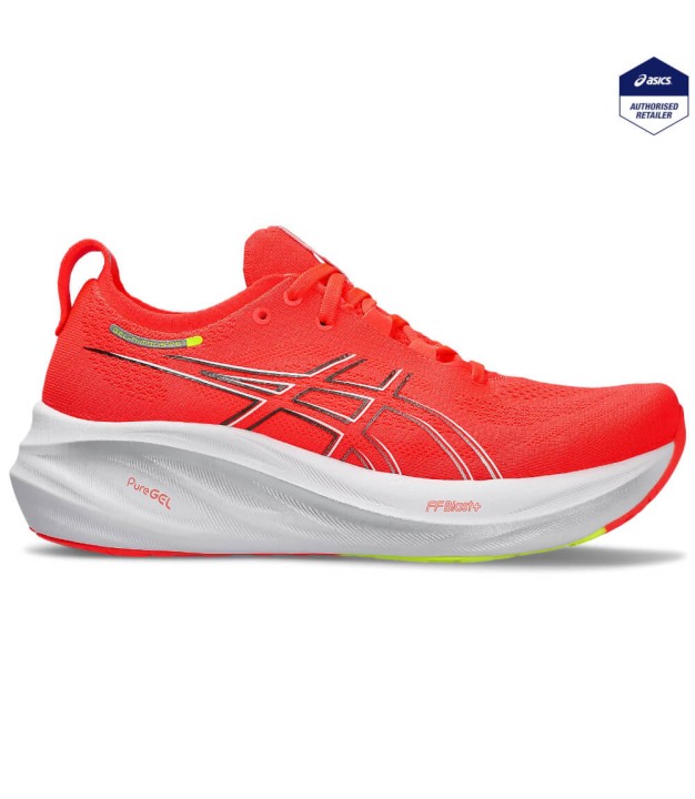 Asics Gel-Nimbus 26 Women's, Sunrise Red/Pure Silver