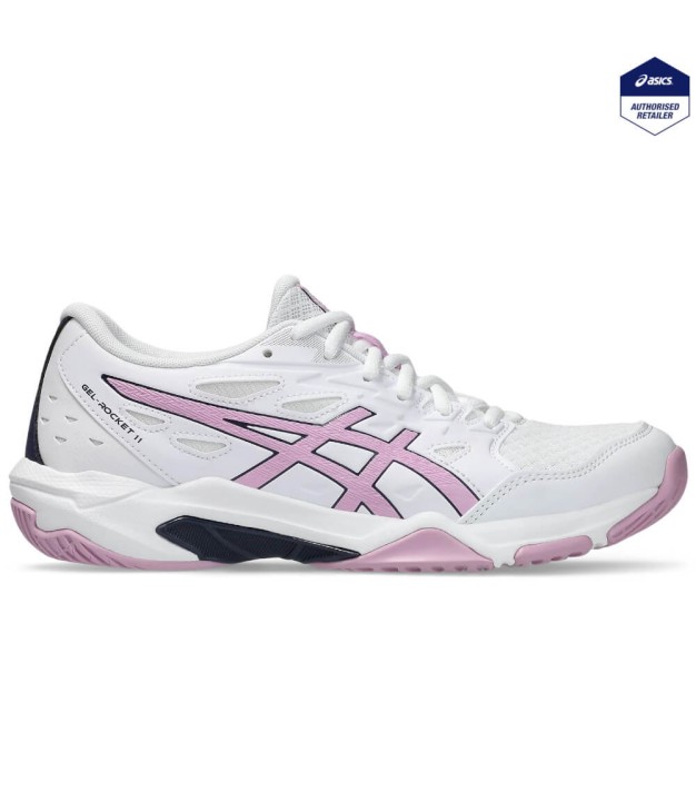 Asics Gel-Rocket 11 Women's Shoes, White/Light Ube