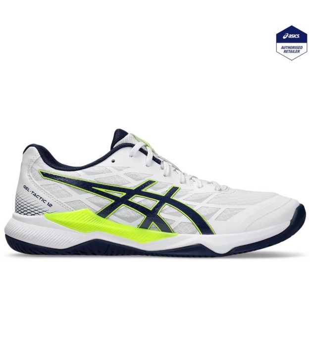 Asics Gel-Tactic 12 Men's Shoes, White/Blue Expanse