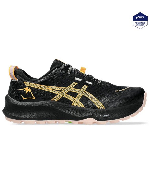 Asics Gel-Trabuco 12 GTX Women's Shoes, Black/Stadium Orange