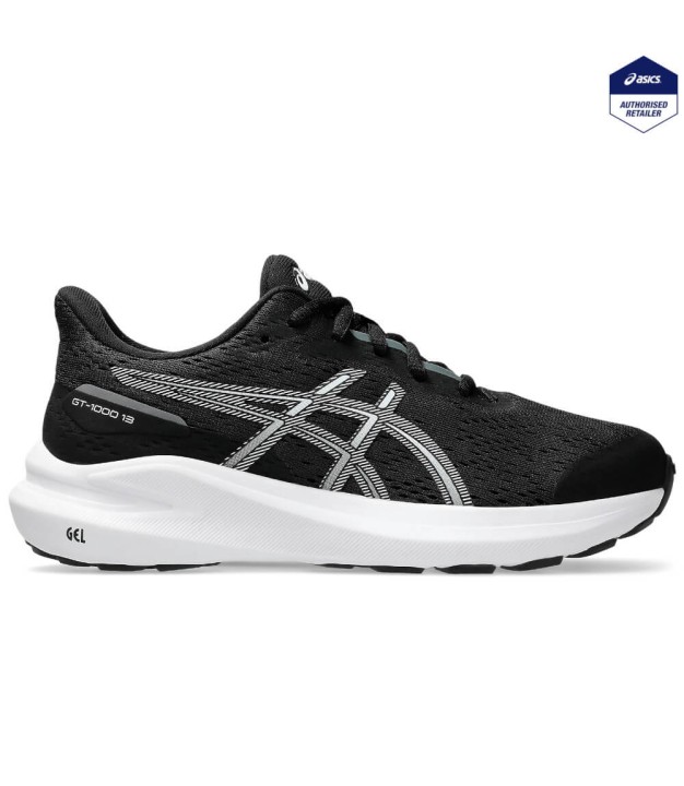 Asics GT-1000 13 GS Kid's Shoes, Black/White