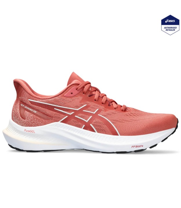 Asics GT-2000 12 Women's Shoes, Light Garnet/Brisket Red