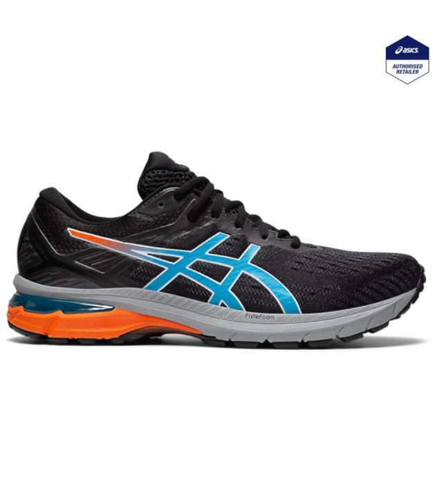 Asics GT-2000 9 Men's Running Shoes, Black/Digital Aqua