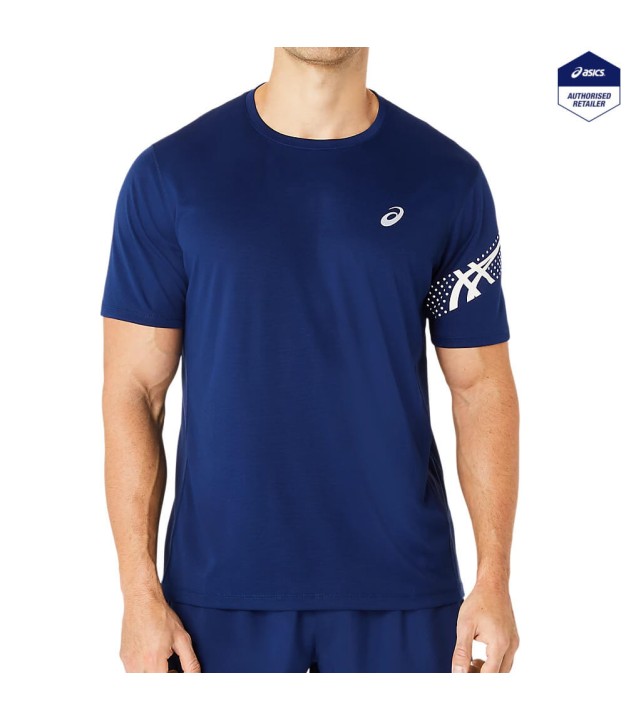 Asics Icon SS Men's Top, Blue Expanse/Birch