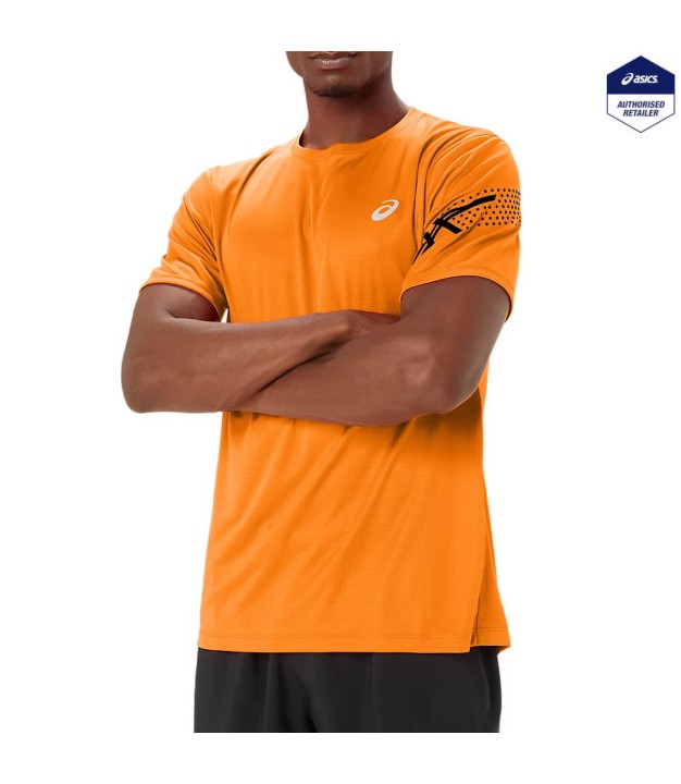 Asics Icon SS Men's Top, Orange/Black