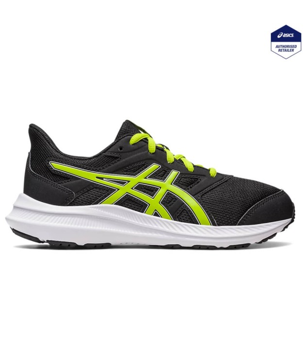 Asics Jolt 4 GS Kids Shoes, Black/Lime Zest