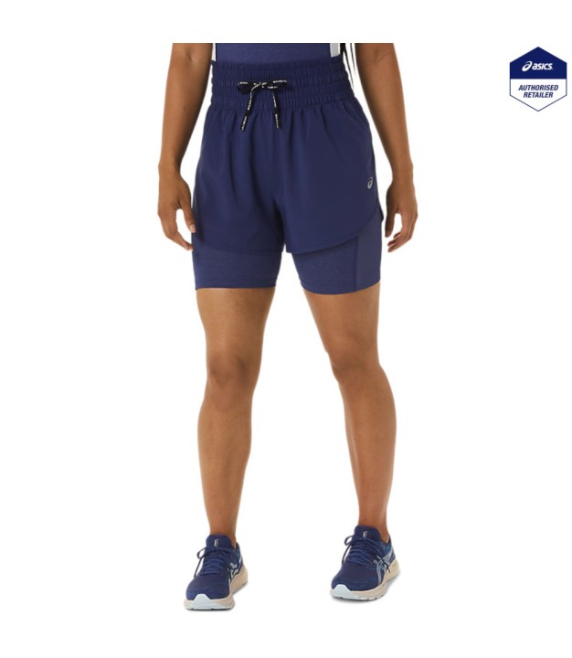 Asics Nagino 4in Run Women's Shorts, Indigo Blue