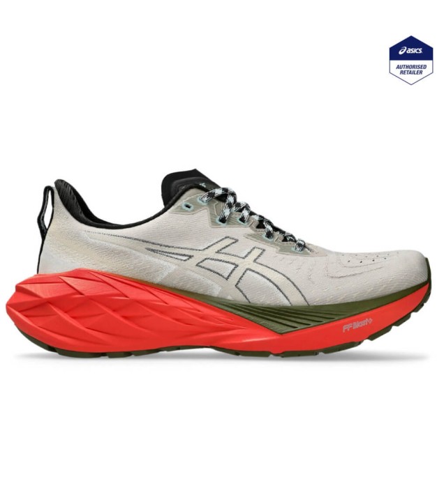 Asics Novablast 4 TR Men's Shoes, Grey/Red