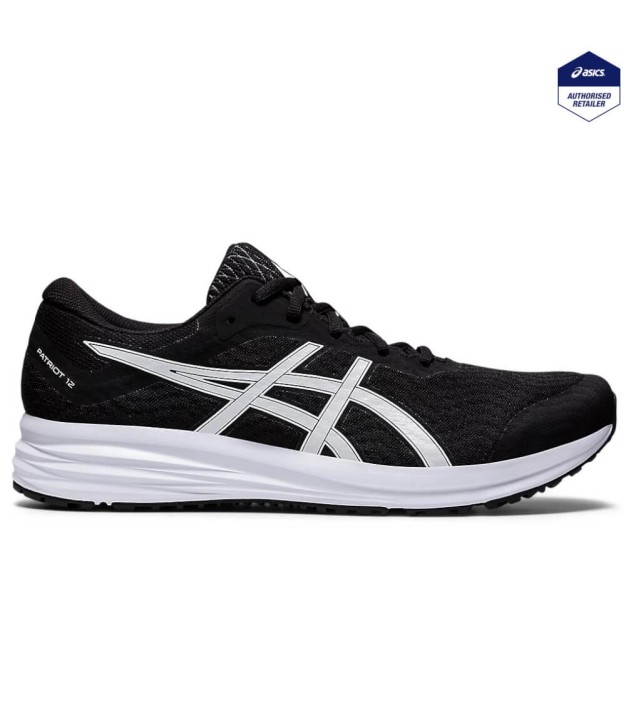 Asics Patriot 12 Men's Shoes, Black/White