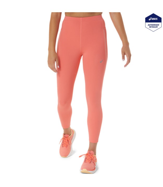 Asics Race High Waits Women's Tights, Papaya