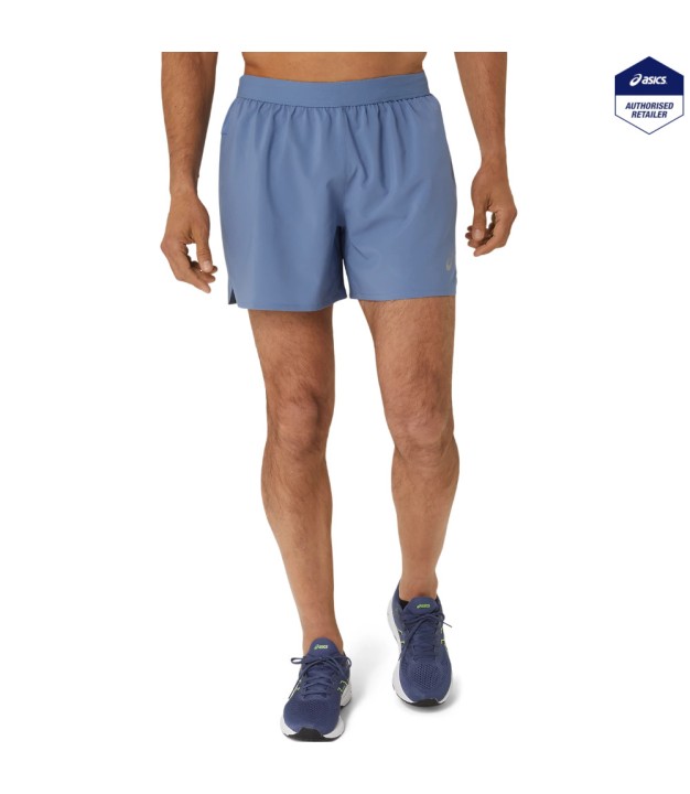 Asics Road 2-in-1 Men's 5'' Shorts, Denim Blue