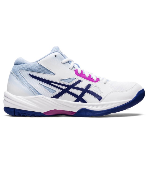 Asics Gel-Task 3 MT Women's Indoor Shoes, White/Dive Blue 1072A081 101