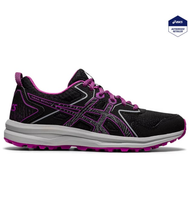 Asics Trail Scout Women's Trail Running Shoes, Black/Grape