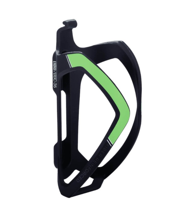 BBB Flexcage | Bottle Cage BBC-36, Black/Green | Pudeļu Turētājs
