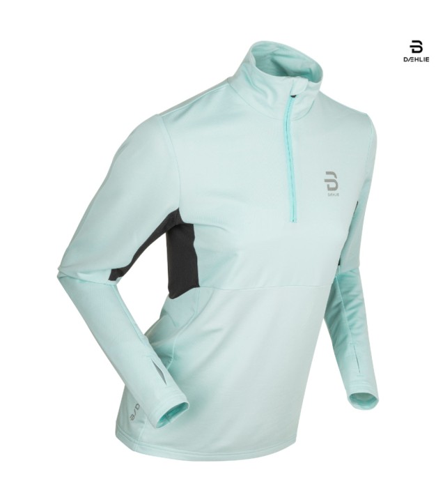 Bjorn Daehlie Long Sleeve Run Women's, Iced Aqua