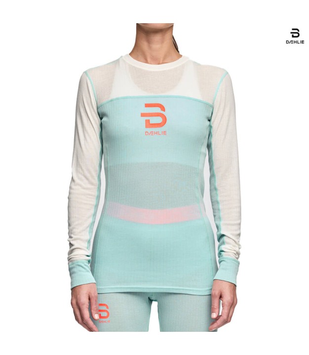 Bjorn Daehlie Performance-Tech LS Women's Baselayer Shirt, Iced Aqua