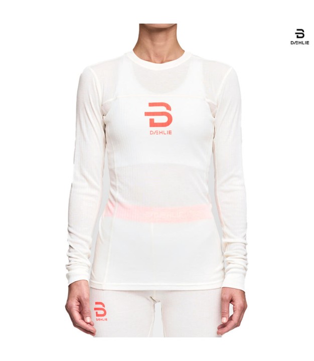 Bjorn Daehlie Performance-Tech LS Women's Baselayer Shirt, Snow White