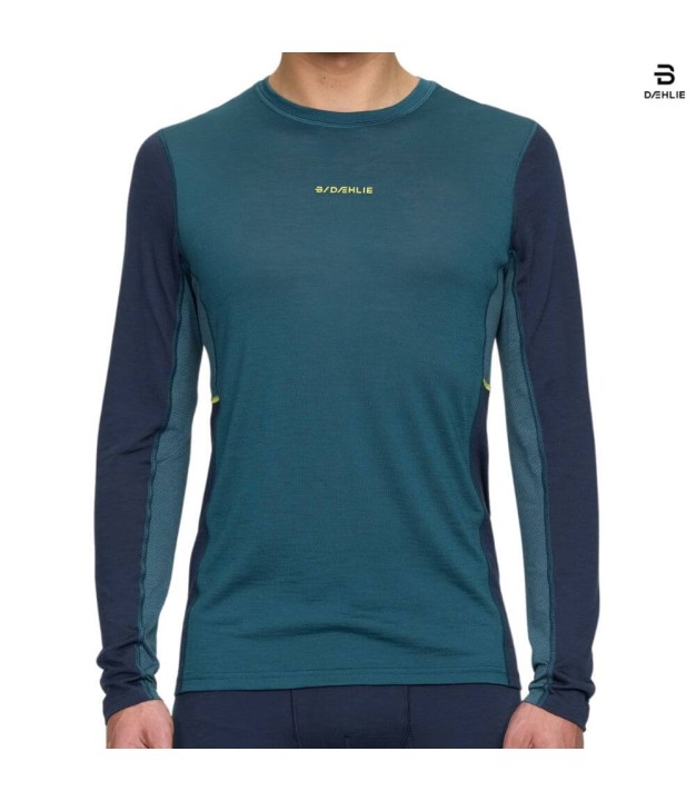 Bjorn Daehlie Performance Wool Men's LS, Teal