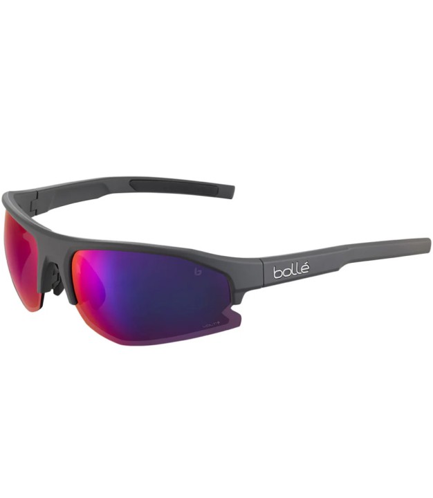 Bolle Bolt 2.0 Sunglasses, Volt+ Ultraviolet Cat 3, Titanium Matte