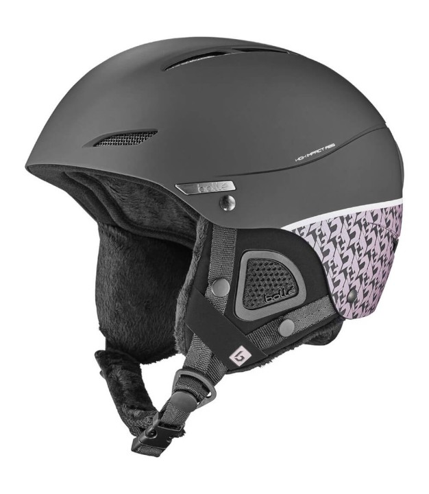 Bolle Juliet Women's Ski Helmet, Black Lilac Matte