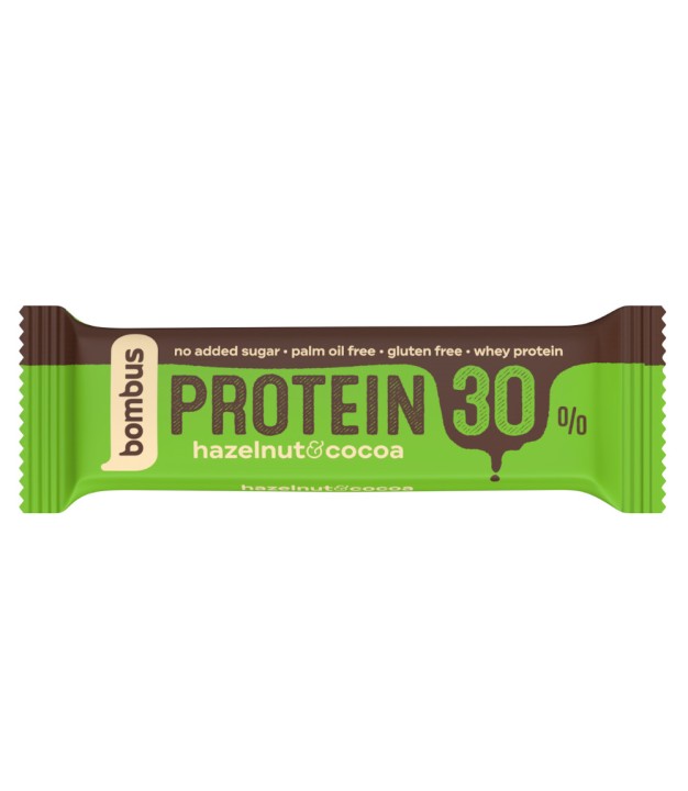 Bombus Protein 30% Hazelnut & Cocoa Protein Bar, 50g