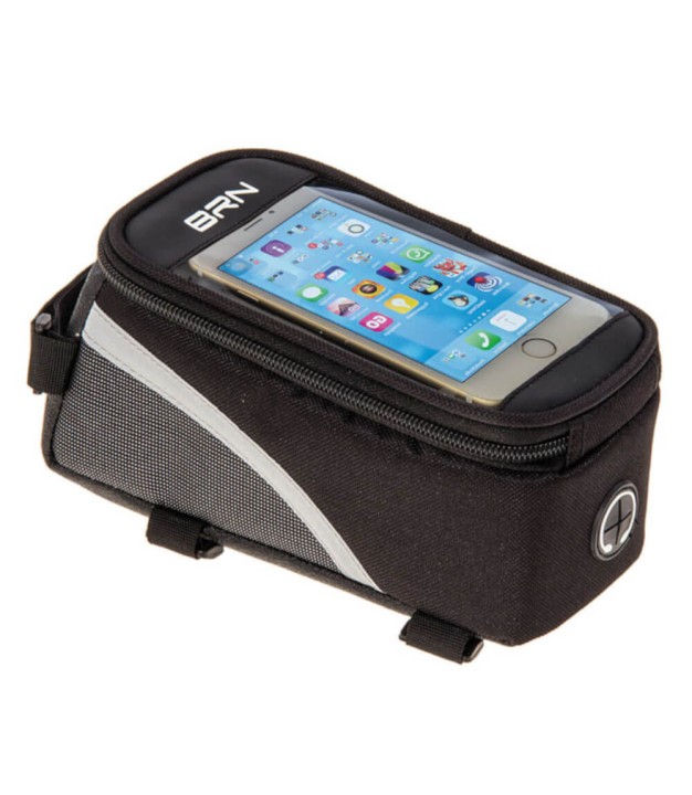 BRN Top Tube Bag Touch Black, Large | Velo Rāmja Soma