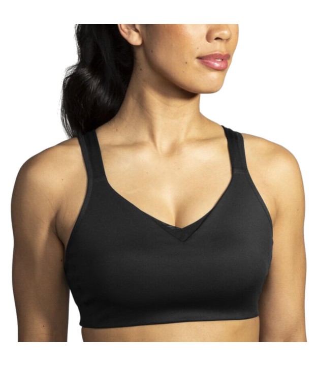 Brooks Drive Convertible Run Bra, Black