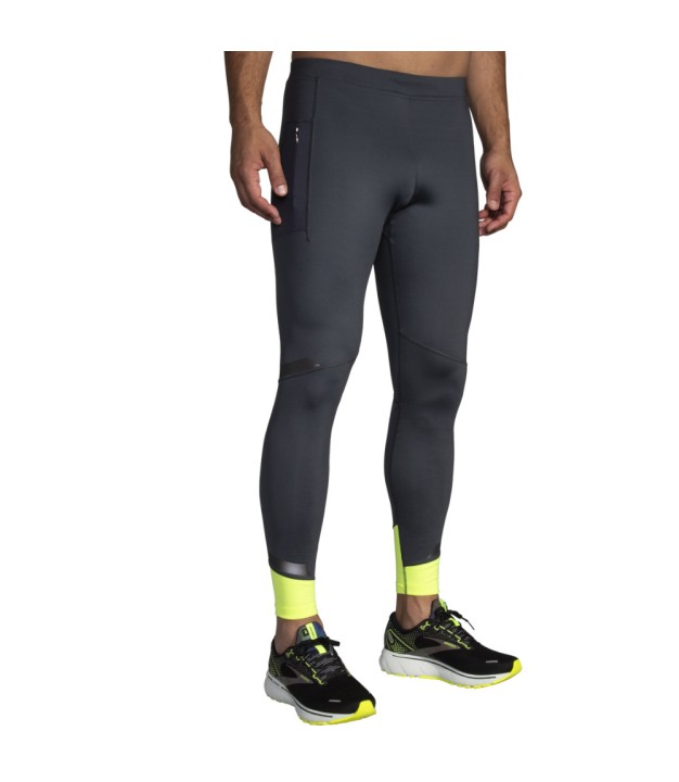 Brooks Run Visible Men's Tights, Asphalt/Nightlife