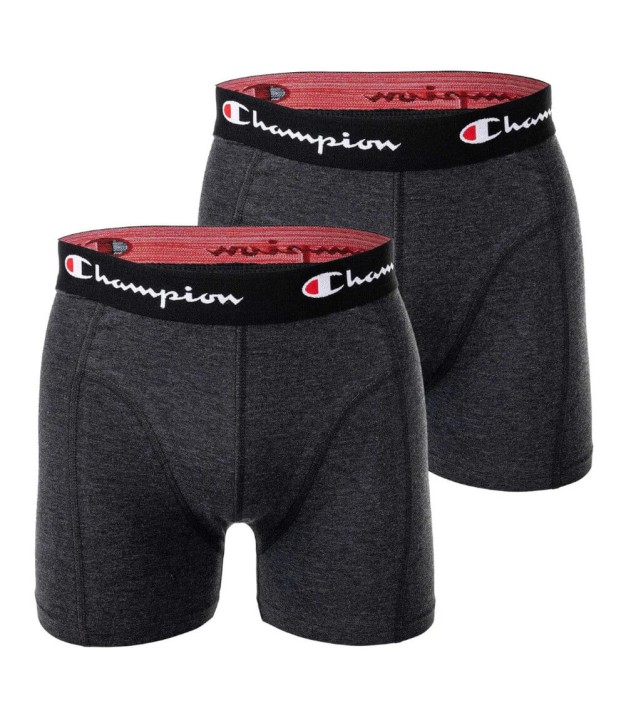 Champion 2pk Men's Boxers, Heather Gray