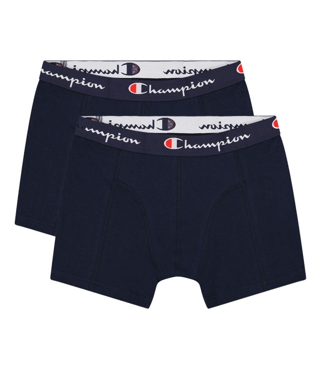 Champion 2pk Men's Boxers, Navy/Dark Blue