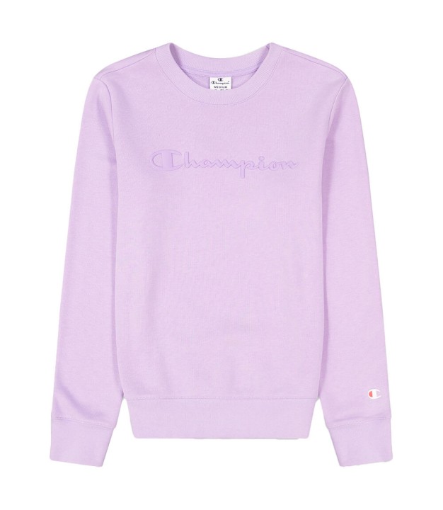 Champion Big Logo Women's Crewneck Sweatshirt, Violet