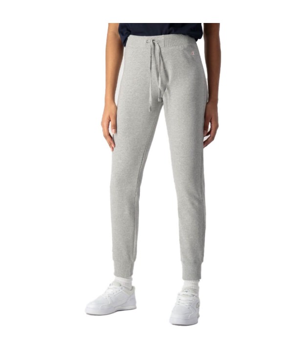 Champion C Logo Hip Print Cotton Women's Joggers, Grey