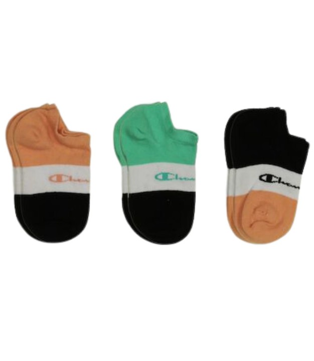 Champion Crew C Kids Logo Socks, 3pack, Multi