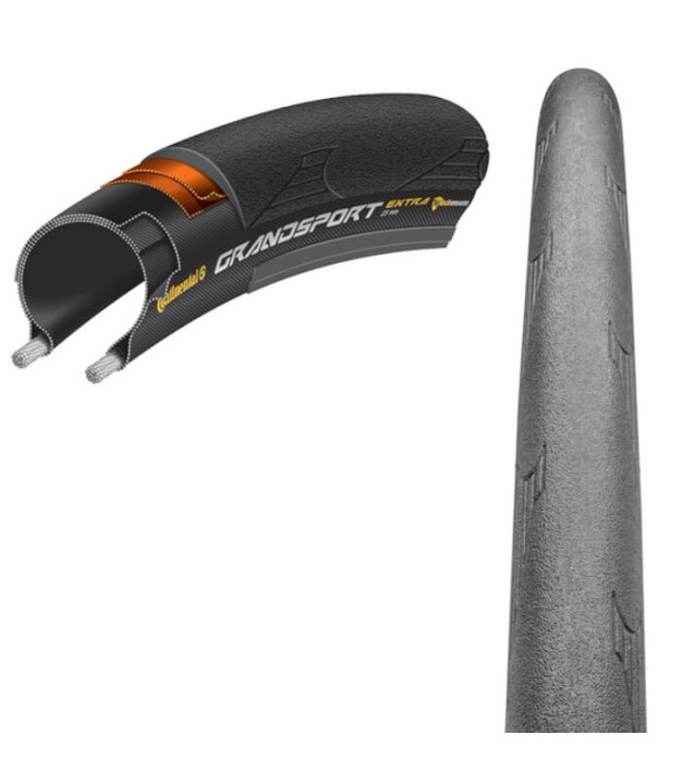 Continental Grand Sport Extra Black Skin Folding Road Tyre 700x25